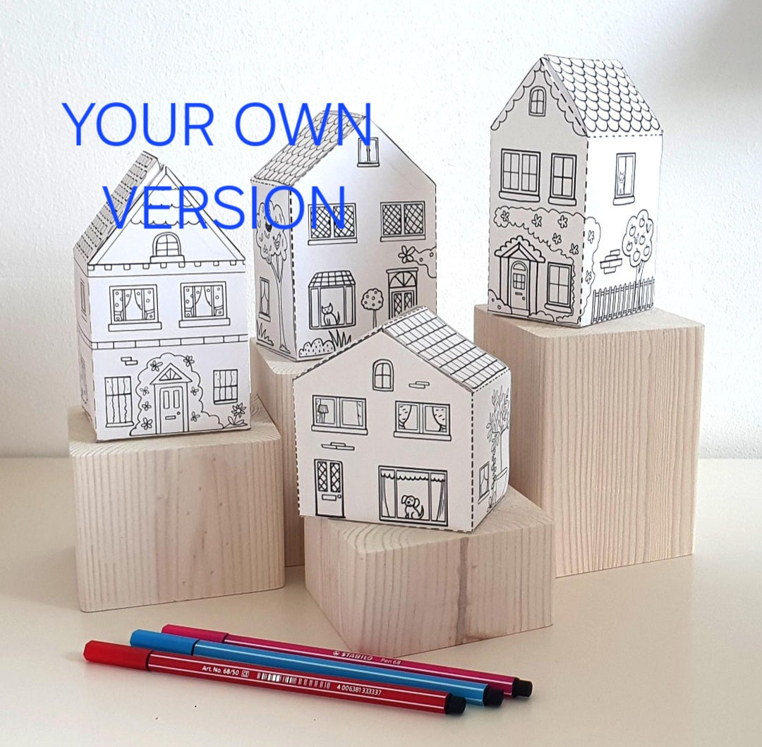 House Paper Craft-ThePrintableCraft