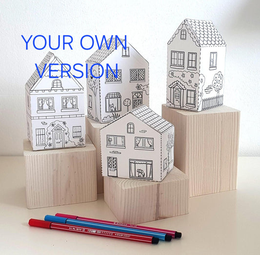 House Paper Craft-ThePrintableCraft