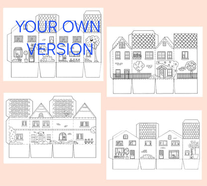 House Paper Craft-ThePrintableCraft