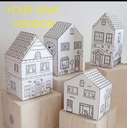 House Paper Craft-ThePrintableCraft
