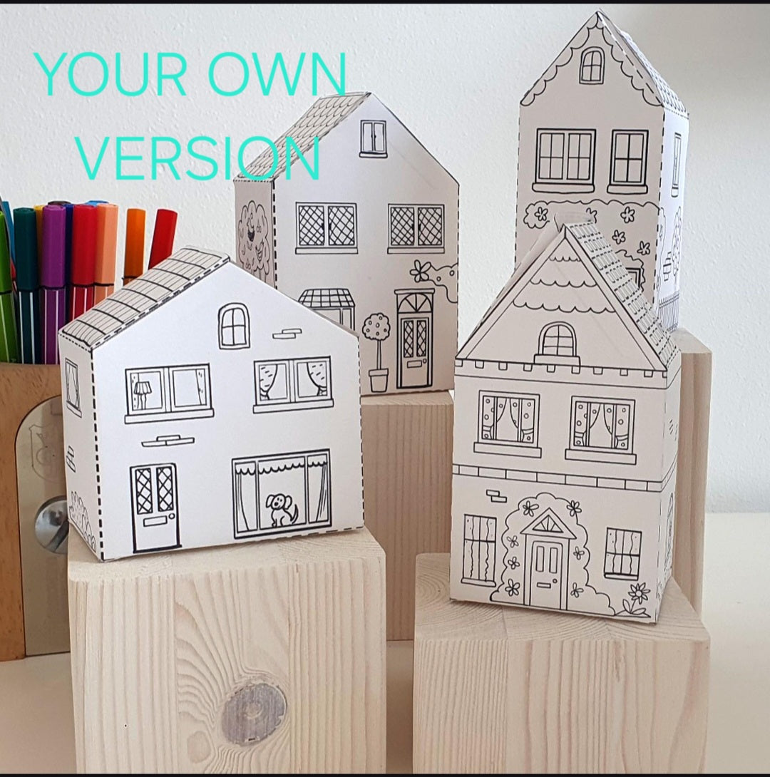 House Paper Craft-ThePrintableCraft