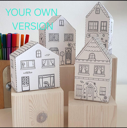 House Paper Craft-ThePrintableCraft