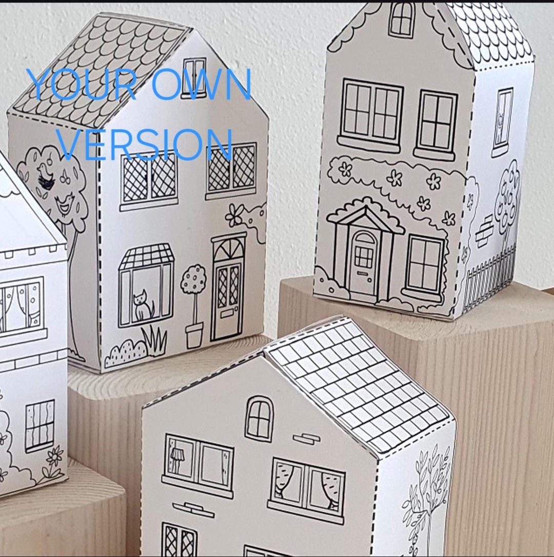 House Paper Craft-ThePrintableCraft